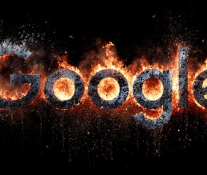 Google Logo Volatility Fire
