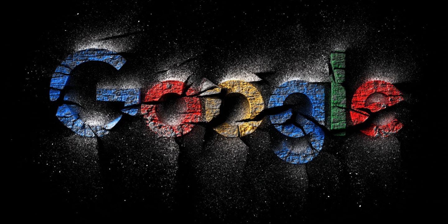 Torn Google Logo
