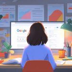 Woman Desk Google Screen