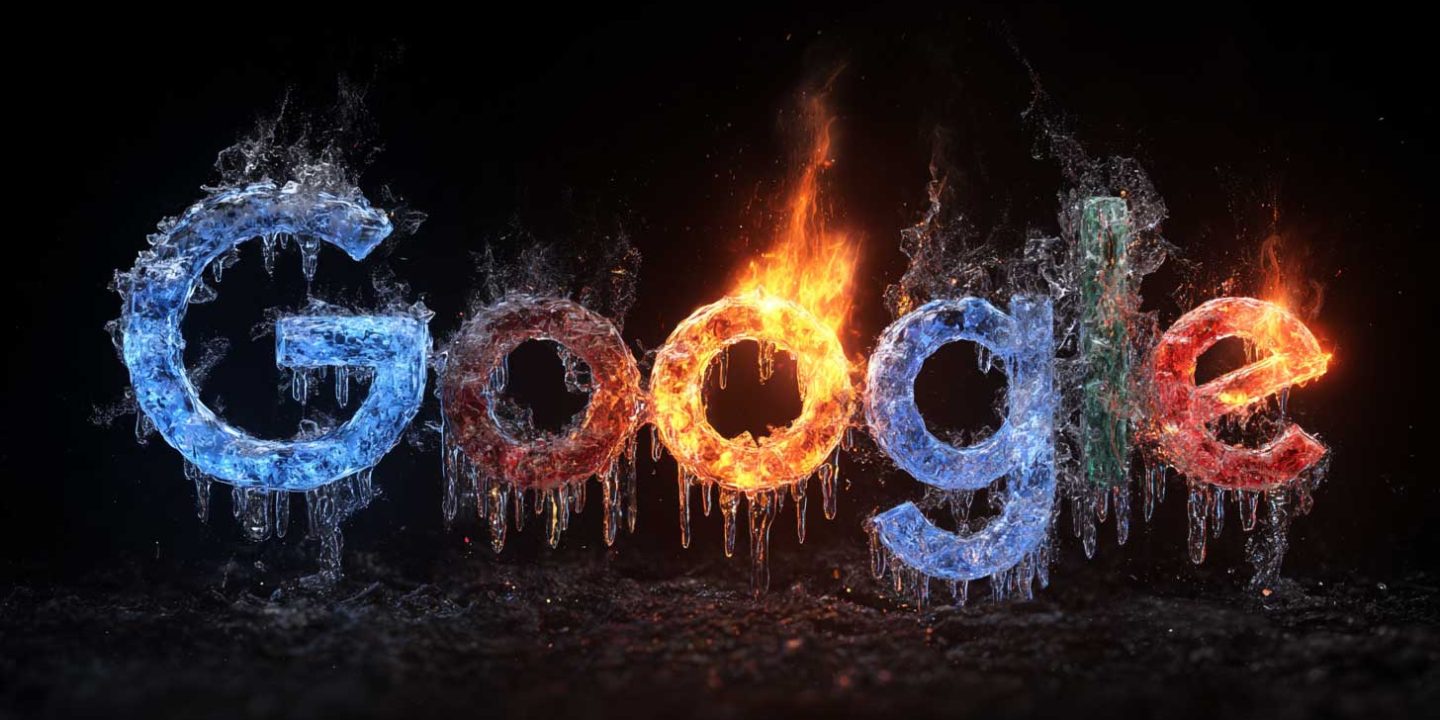 Google Cold Fire Logo