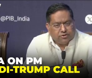 MEA Randhir Jaiswal Briefs On PM Modi–Trump Talks, Pushes De-Escalation In West Asia