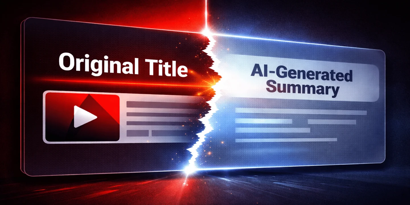 YouTube test replaces video titles with AI summaries