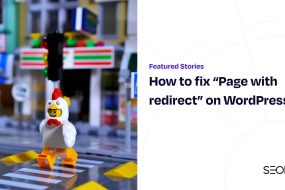 How to fix “Page with redirect” on WordPress