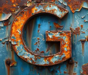 Google Logo Corroded