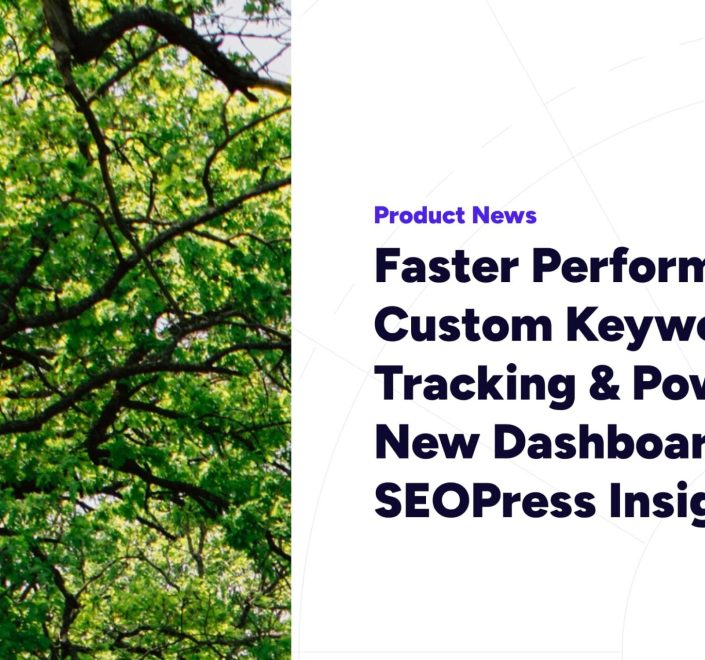 Faster Performance, Custom Keyword Tracking & Powerful New Dashboard – SEOPress Insights 3.0