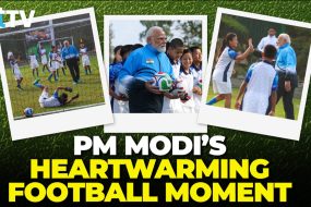 A Football Morning In Gangtok! PM Modi Bonds, Plays, And Celebrates With Sikkim’s Young Stars