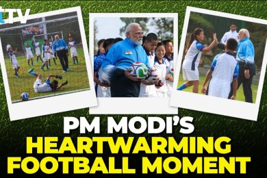 A Football Morning In Gangtok! PM Modi Bonds, Plays, And Celebrates With Sikkim’s Young Stars