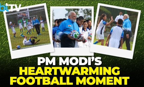 A Football Morning In Gangtok! PM Modi Bonds, Plays, And Celebrates With Sikkim’s Young Stars