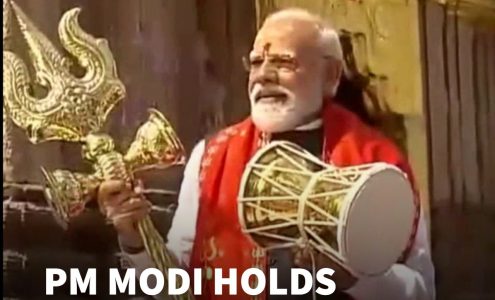 PM Narendra Modi Holds Trishul-Damru At Kashi Vishwanath Temple | Varanasi