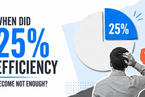 When did 25% efficiency become not enough?