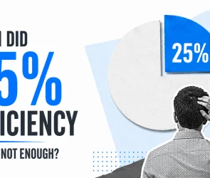 When did 25% efficiency become not enough?