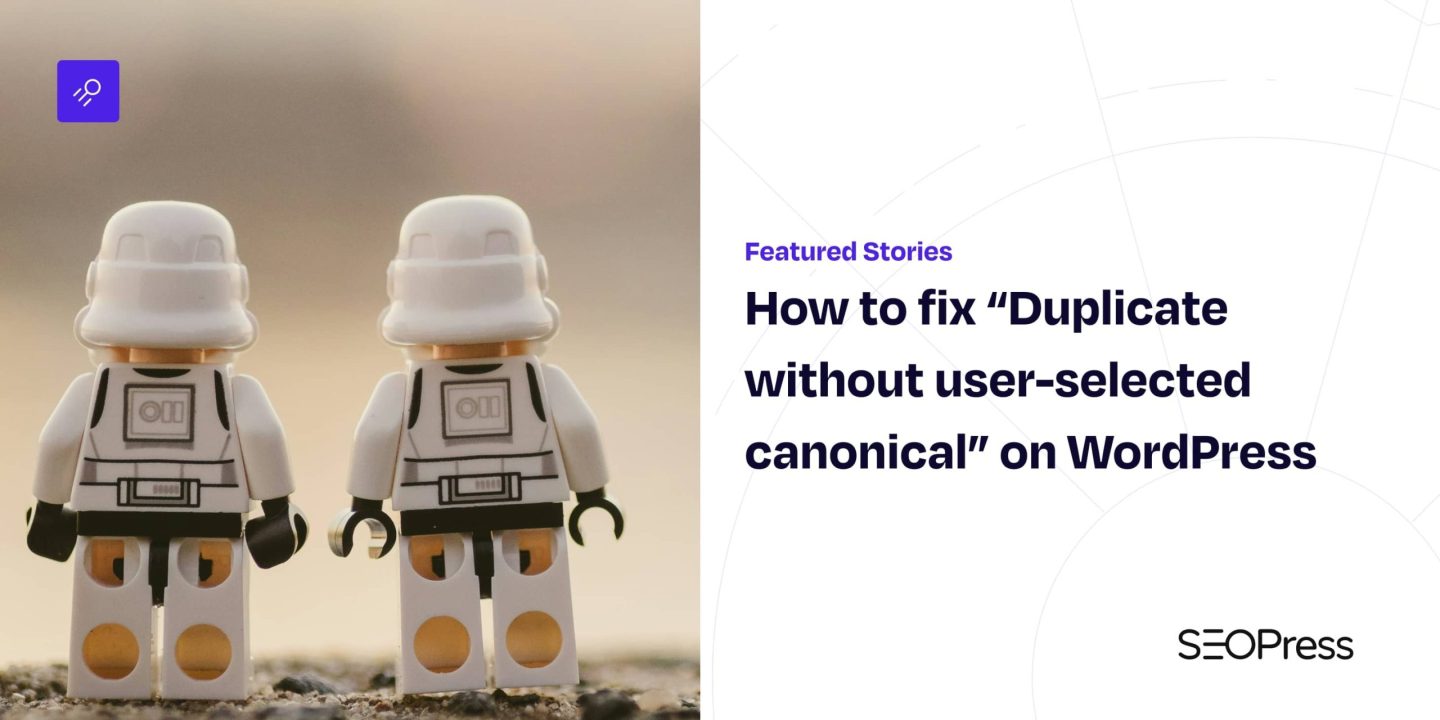How to fix “Duplicate without user-selected canonical” on WordPress