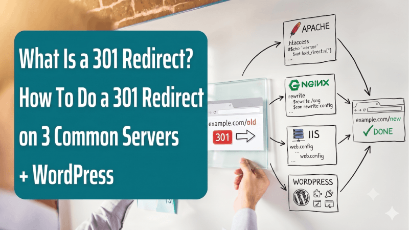 What Is a 301 Redirect? How To Do a 301 Redirect on 3 Common Servers + WordPress