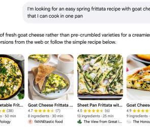 Google Puts Recipe Links At Top Of AI Mode Responses