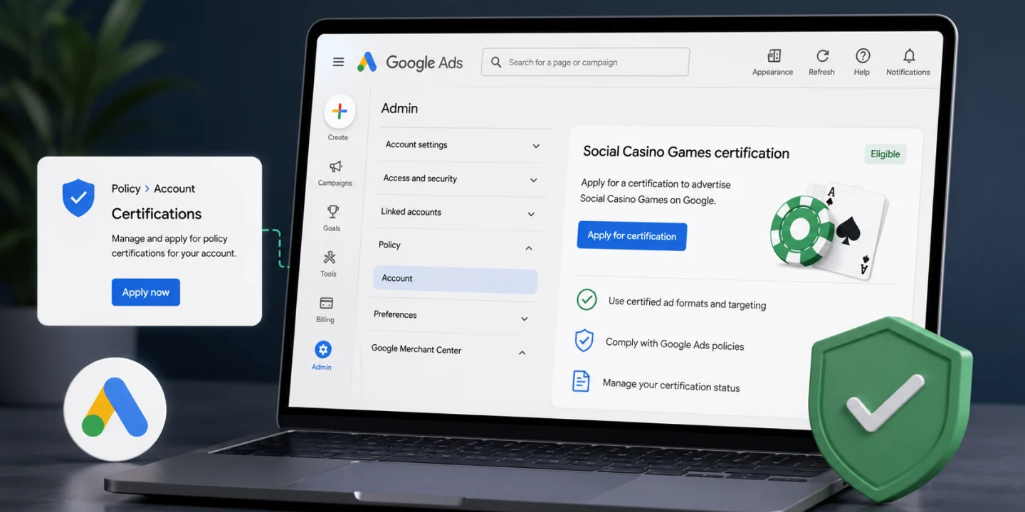 Google begins rolling out in-account certification applications