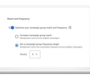 Optimize your reach and frequency across campaigns with video campaign groups.