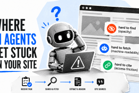 Where AI agents get stuck on your site