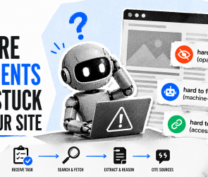 Where AI agents get stuck on your site