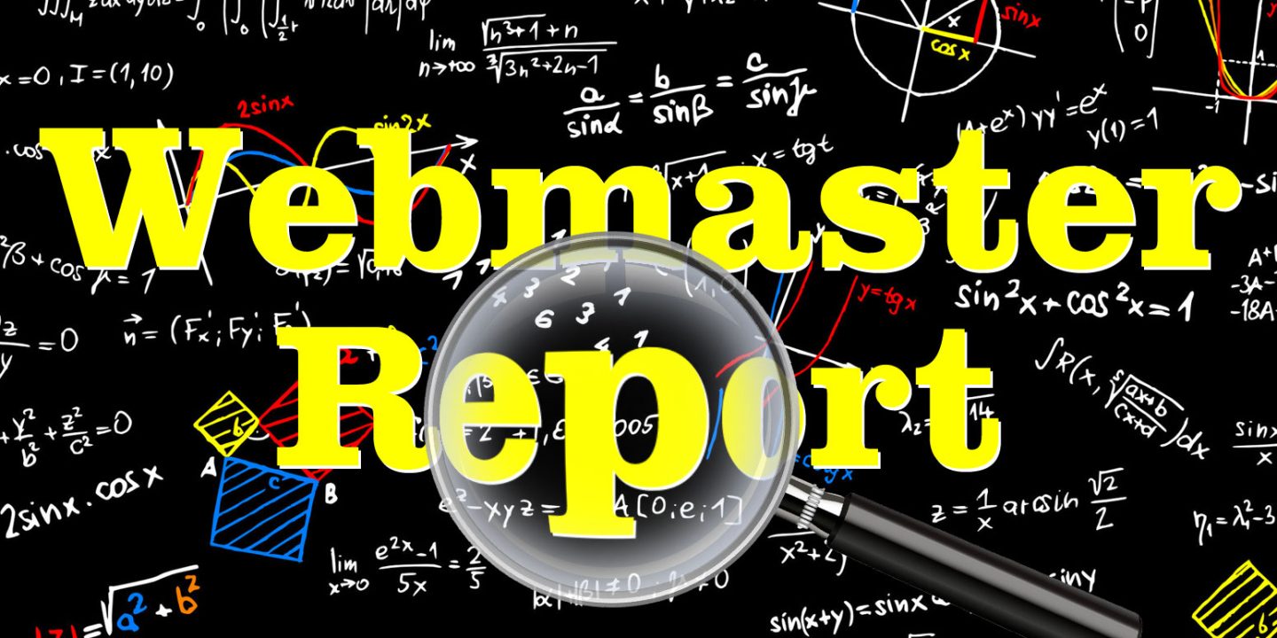 Google Webmaster Report