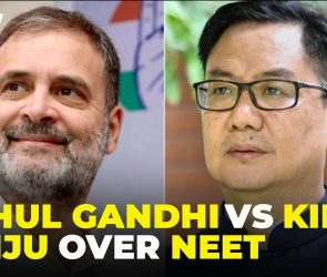 "Sack Education Minister First": Rahul Gandhi Vs Rijiju Clash Locks Parliament Over NEET Debate