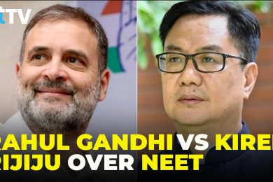 "Sack Education Minister First": Rahul Gandhi Vs Rijiju Clash Locks Parliament Over NEET Debate